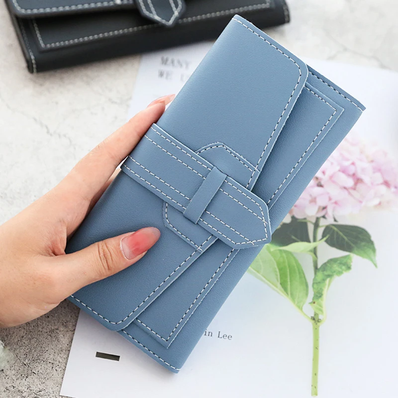 Fashion Long Women's Wallet Female Purses Coin Purse Card Holder Wallets Pu Leather Clutch Money Bag Purses Card Holder Wallet