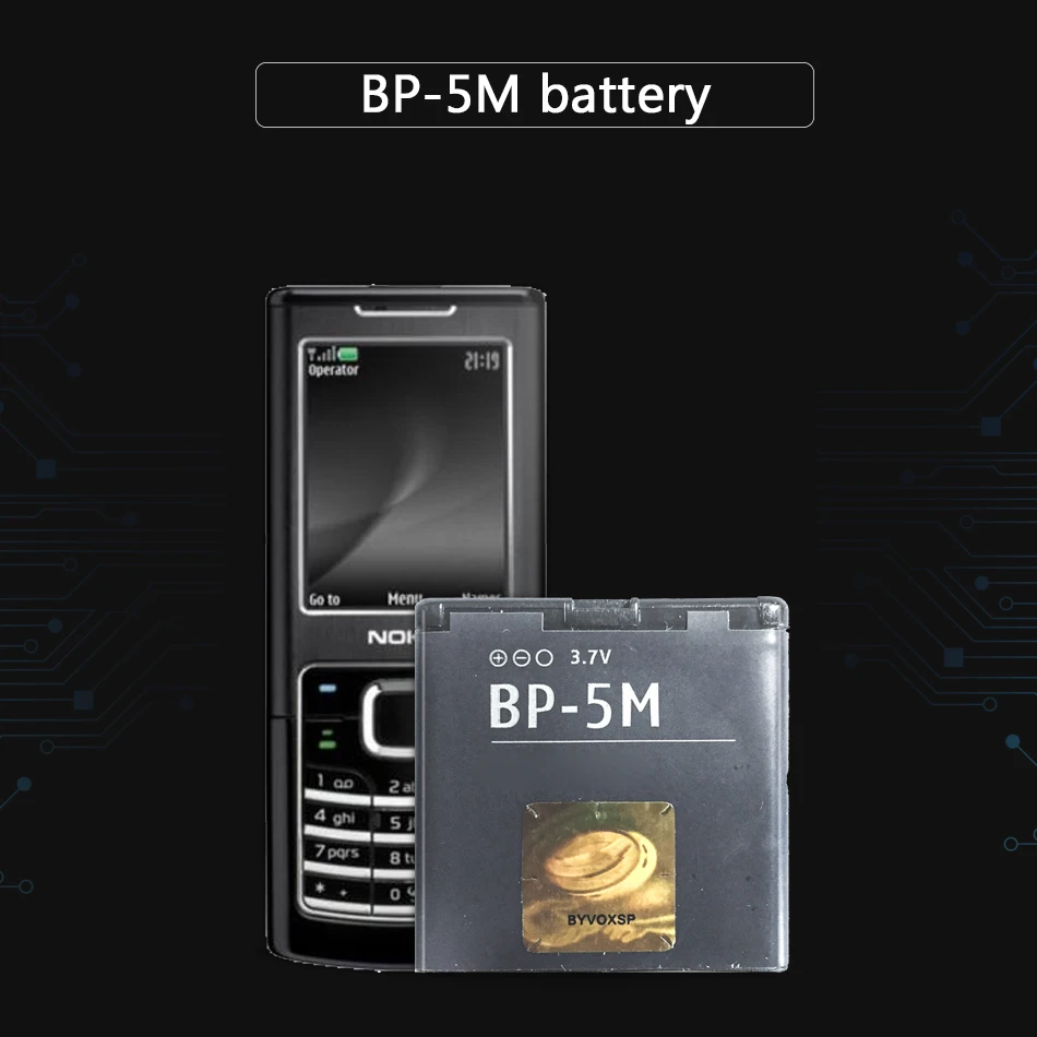 KiKiss 900 мАч сменная батарея мобильного телефона BP-5M для Nokia 5700 5610XM 6110n 6220c 8600 7390 6500s BP 5M литиевые батареи