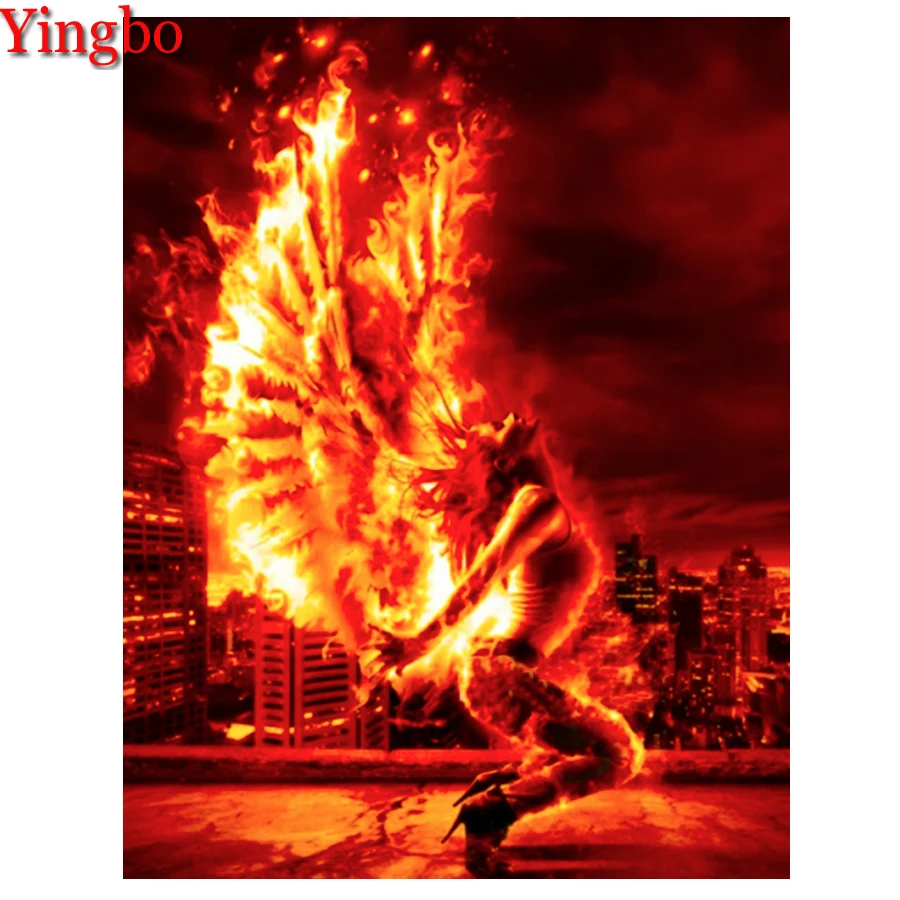 

Full Diamond Embroidery Complete Kit Angel Woman 5D Diy Diamond Painting Flame Wings City Landscape Decor New Year's Gift 2022