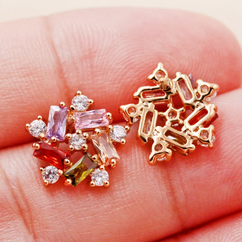 Женские роскошные индийские ювелирные изделия серьги цветок лотоса Мода