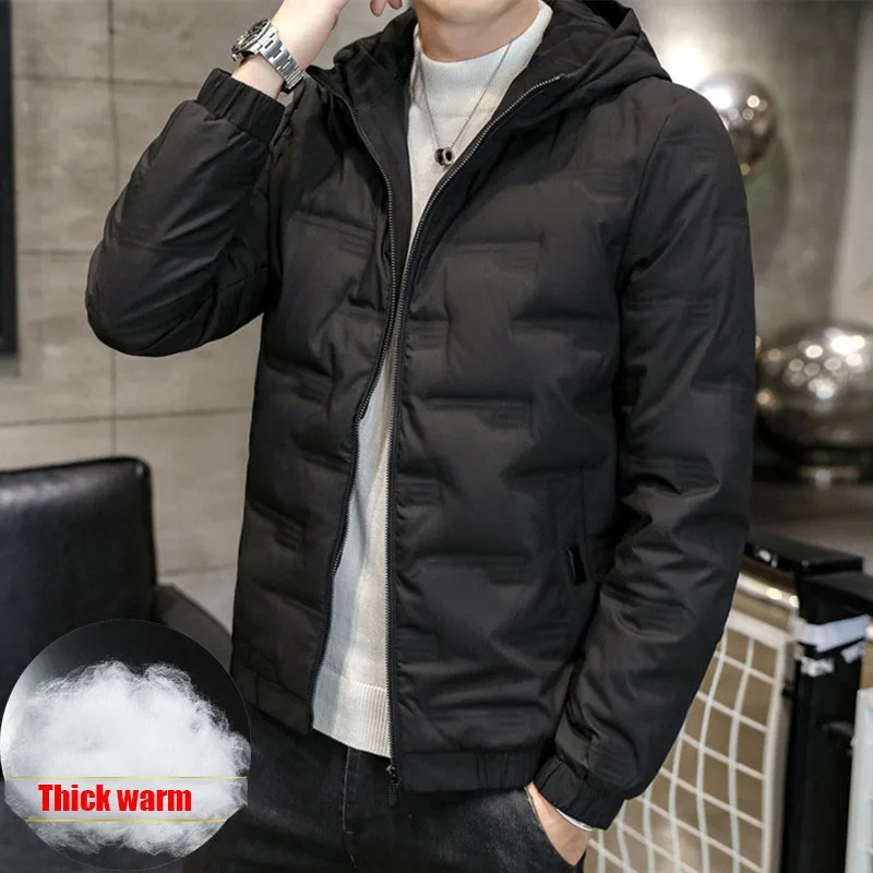 Down Jacket Men's Autumn and Winter Men's -20 Degrees White Duck Down Jacket Hooded Outdoor Thick Warm Snow Jacket OversizeM-5XL