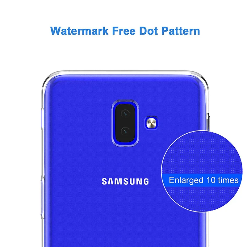 Мягкий силиконовый чехол для телефона Samsung Galaxy J6 Plus Prime 2018 TPU задняя крышка