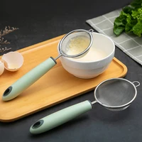 thickened stainless steel colander ultra fine juice soy milk filter household size kitchen frying residue scoop mesh sieve