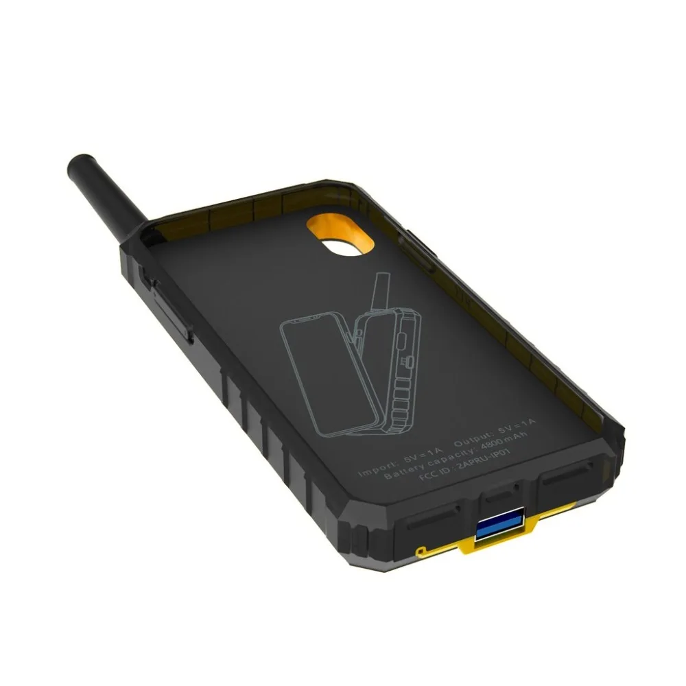 IRaddy GM-series 3-в-1 UHF чехол для телефона двусторонней радиосвязи Перезаряжаемые на Батарея защита от ударов при падении сотовый телефон для iPhone