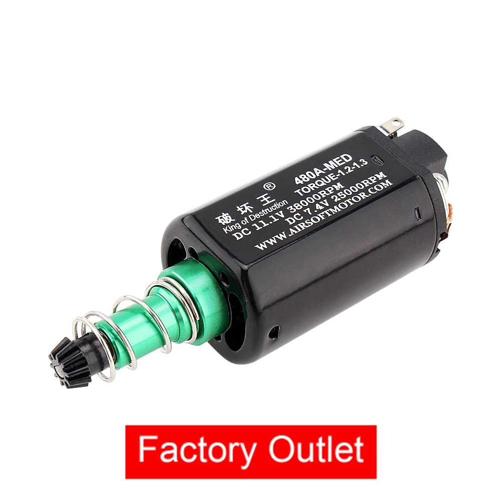 

Water Gel Beads Parts CHF-480SA-MED Long-shaft DC11.1V 38000RPM High Speed DC AEG Motor Gear For M4A1 Ver.2 Gearbox