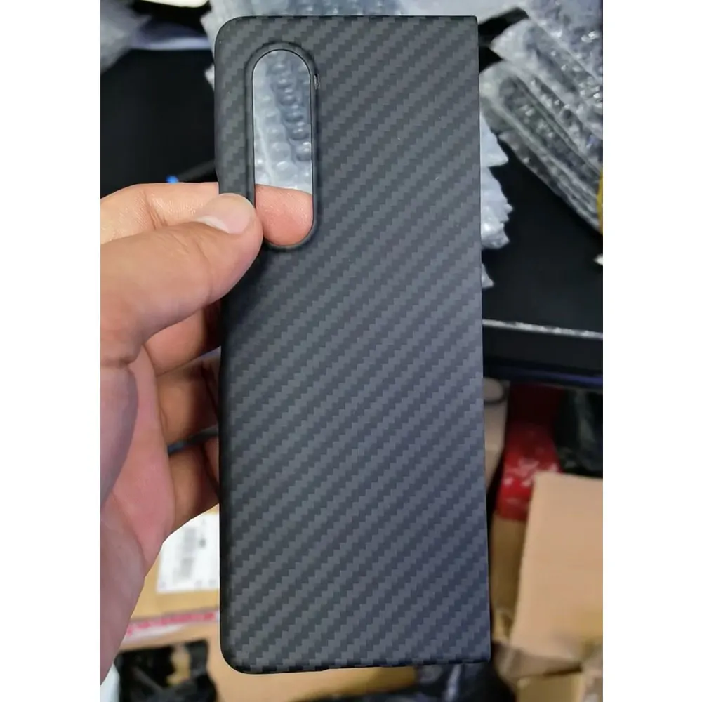 yierfa carbon fiber protective case for samsung galaxy z fold 3 case ultra thin back cover for galaxy z fold 2 5g phone shell free global shipping
