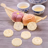 moon cake mold cutter cookie press cake stamp with 12 stamps diy decoration press cake cutter mold