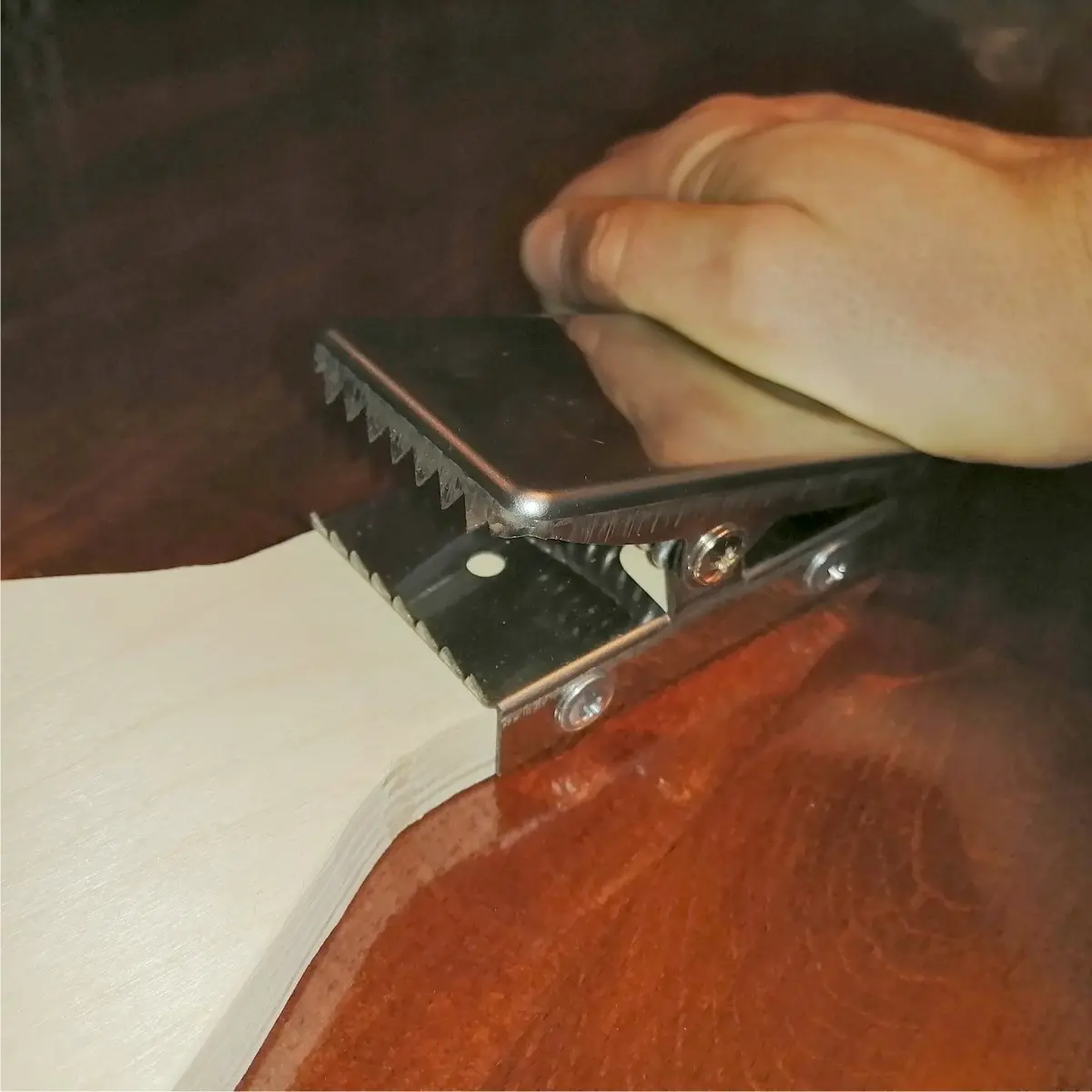 Доска для рыбы с зажимом доска разделочная длина 45 и 65 см из дсп