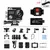 Black and Gift AKASO Brave 4 4K 20MP WIFI HD Action Camera Ultra HD with EIS 30m Underwater Waterproof Remote control 5X Zoom Helmet Sport cam - Цвет: Black and Gift