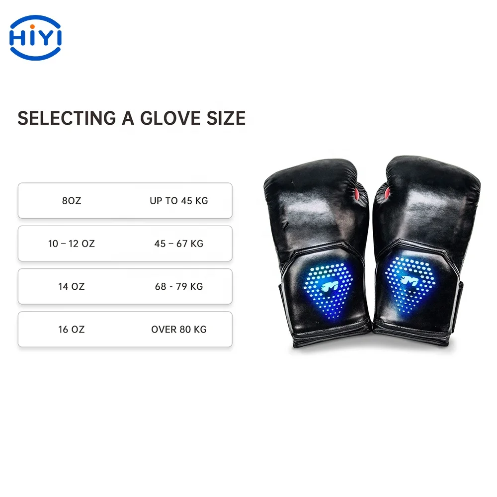 

HiYi Gym Equipment Personalised Training Kick Smart Boxing Gloves USB Charge APP Tracking