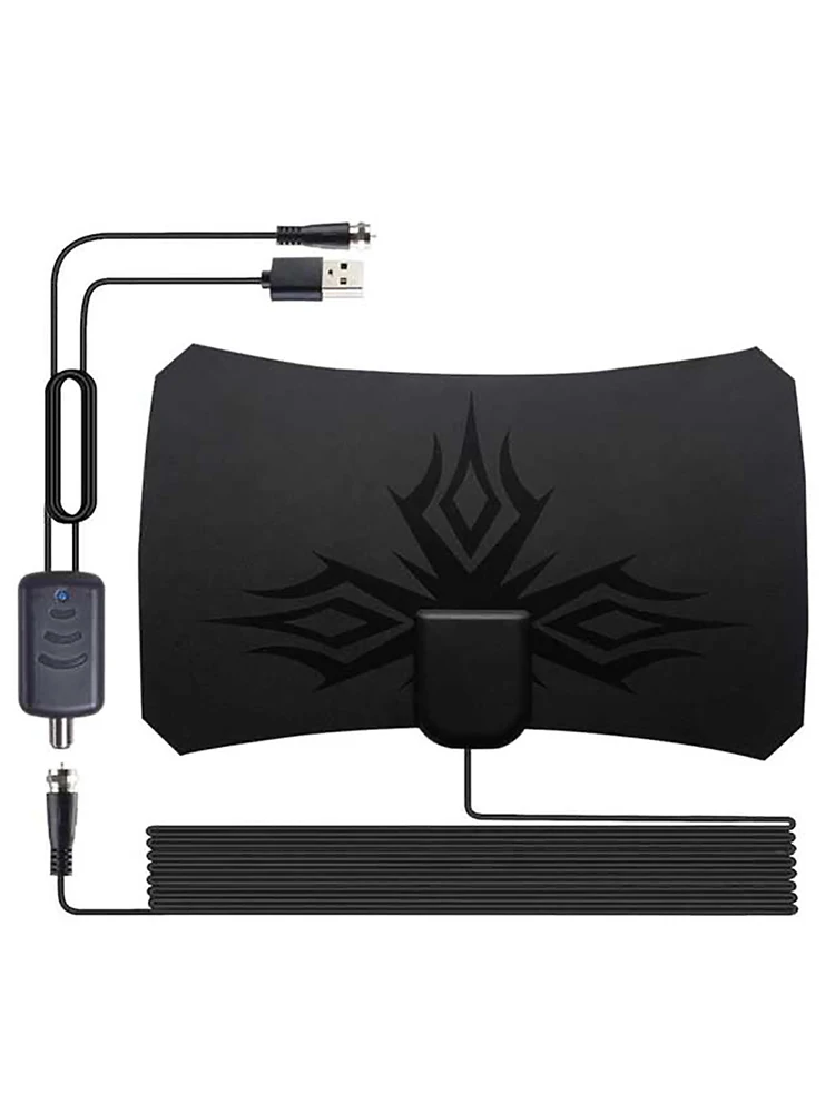 Цифровая комнатная усиленная ТВ-антенна 4k HD 1280 миль Ultra TV с усилителем быстрое