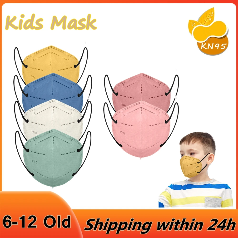 

FFP2Mask Child Morandi Mascarillas FPP2 Niños 5 Layers FFP2 Approved Mask Kids Fit 6-12 Age Boys Girls KN95 Masque Enfant FFP 2