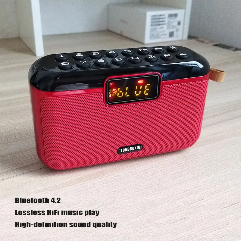 

Very Heavy Bass Sound Portable Outdoor Subwoofer Bluetooth 4.2 Speaker FM TF USB AUX Player Sound Record Support 18650 Battery