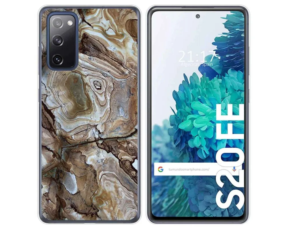 ТПУ гелевый Чехол для Samsung Galaxy S20 FE дизайн мрамор 14 рисунков | Мобильные телефоны и