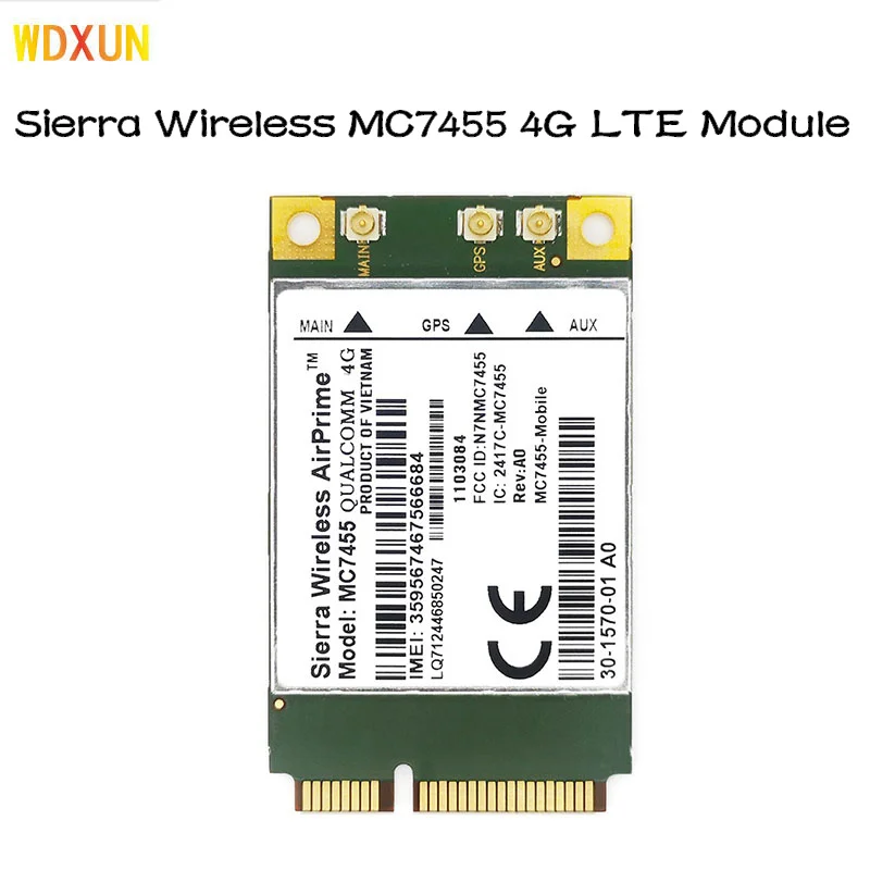Фото MC7455 LTE 4G Card Mini PCI-E FDD-LTE TDD-LTE Модуль 4G Cat6 Сетевая карта для ноутбука №1