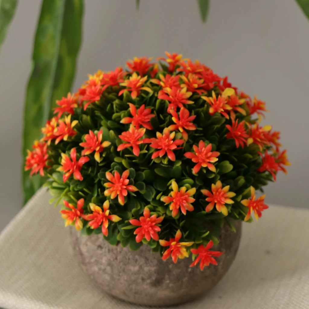 Hot Sales Artificial Shrubs Faux Plastic Fake Gypsophila Potted Flowers Indoor Outside Home Garden Office Wedding Decor | Дом и сад