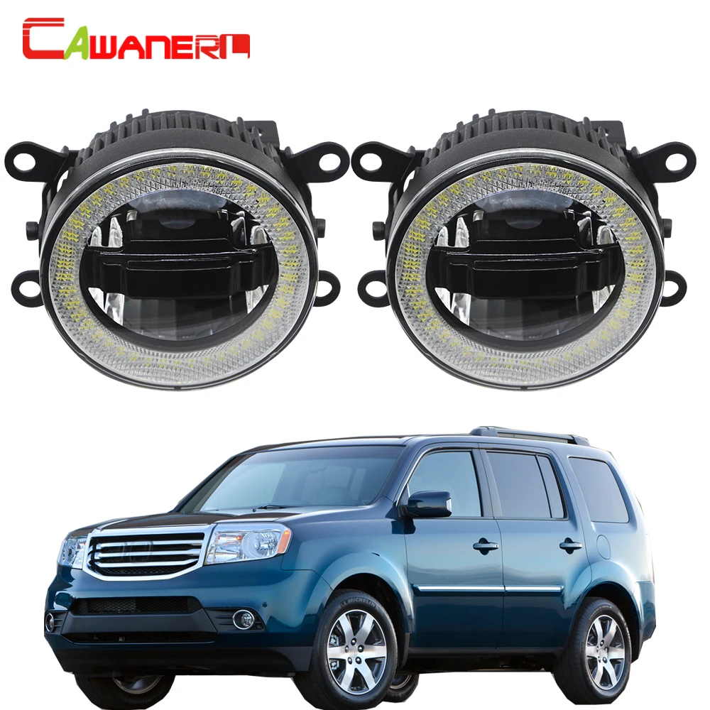 Cawanerl для Honda Pilot 3.5L V6 2012 2013 Автомобильный светодиодный противотуманный светильник, дневные ходовые огни, ангельские глазки, DRL лм, 12 В, 2 шт