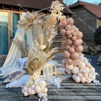 90pcs diy blush nude balloons arch garland kit wedding decoration cream peach doubled apricot balloon baby shower favors decor