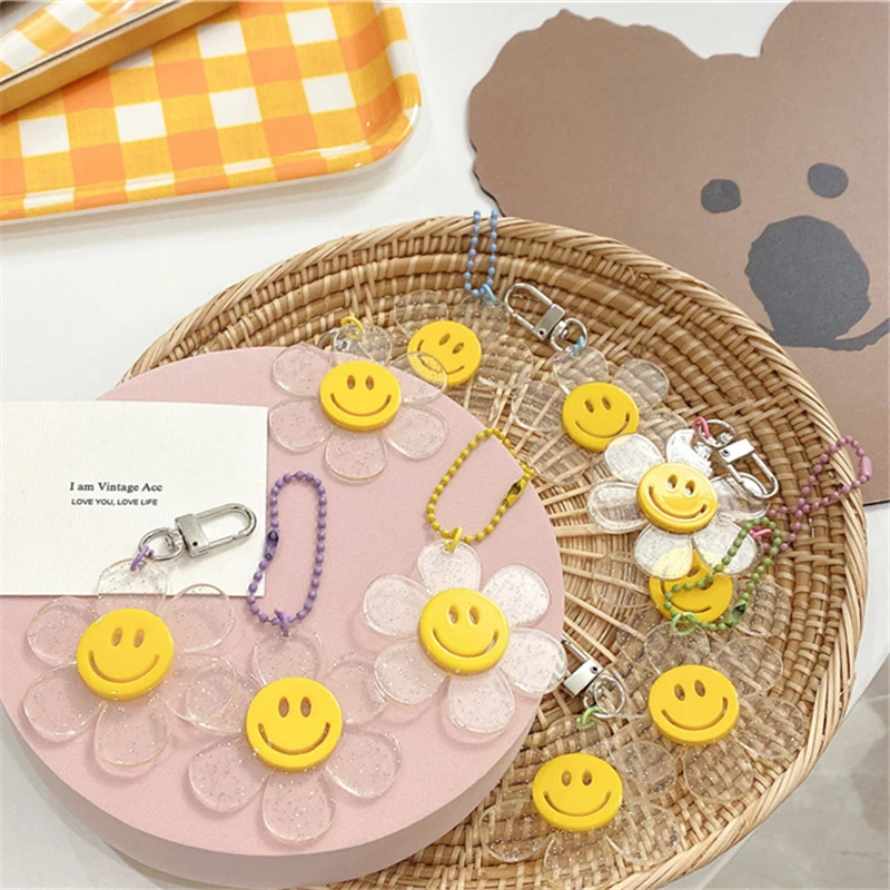 AOMU 2 шт./компл. винтажный цветной желтый акриловый прозрачный брелок в форме