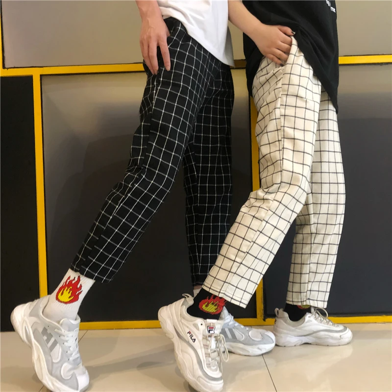 Heydress винтажные лоскутные брюки Харадзюку женские мужские брюки эластичные брюки с высокой талией корейские повседневные Прямые брюки
