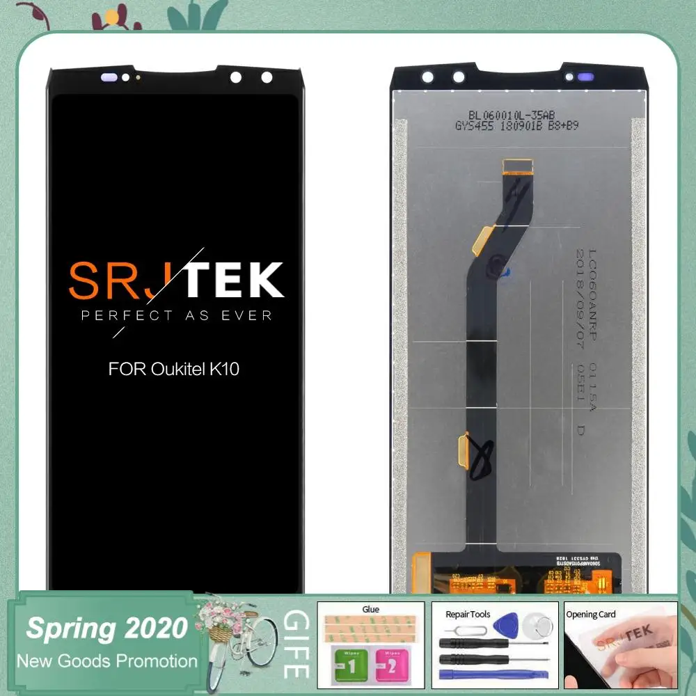 6 0 дюймовый OUKITEL K10 ЖК дисплей + сенсорный экран 100% оригинальный протестированный