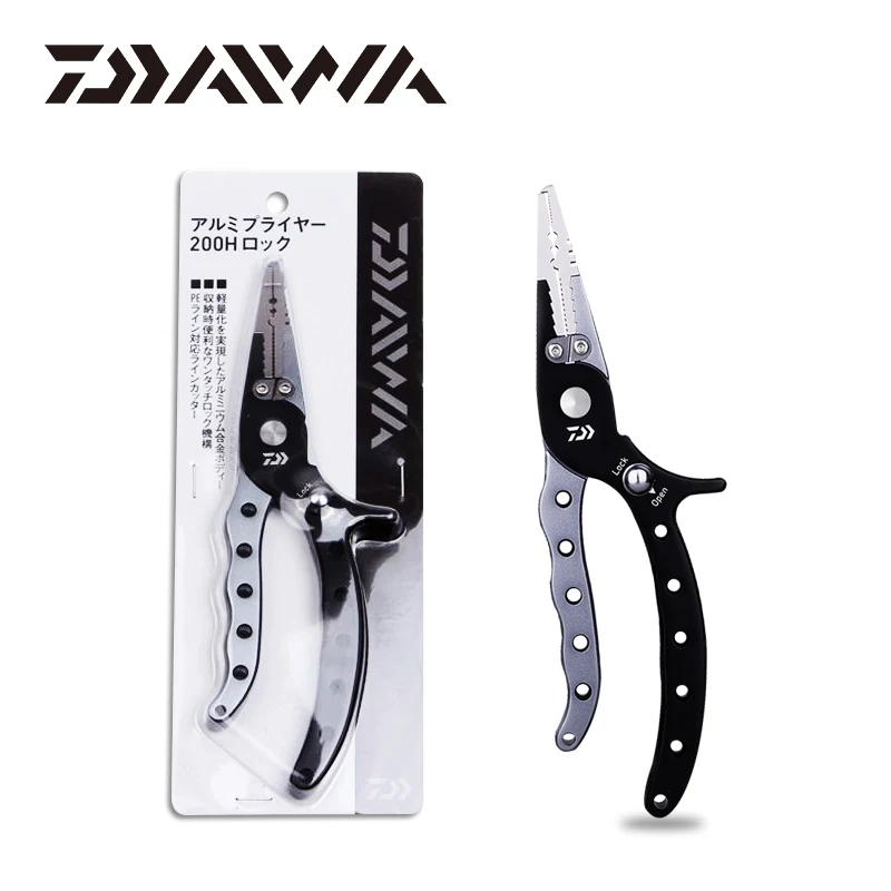 

DAIWA Light Aluminum Fishing Lure Grip With Locking Fishing Accessoires Fishing Tackle Multifunction Fishing Pliers To Fish