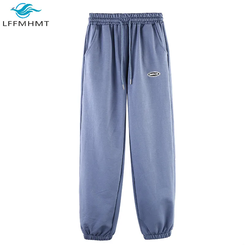 

Women Clothing Pencil Leg Sweatpants Autumn New Fashion Grey Black Elastic Waist Casual Loose Trouser Female Leisure Trendy Pant