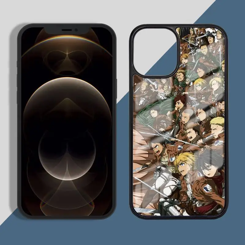 

Anime Japanese attack on Titan Phone Case PC for iPhone 11 12 pro XS MAX 8 7 6 6S Plus X 5S SE 2020 XR