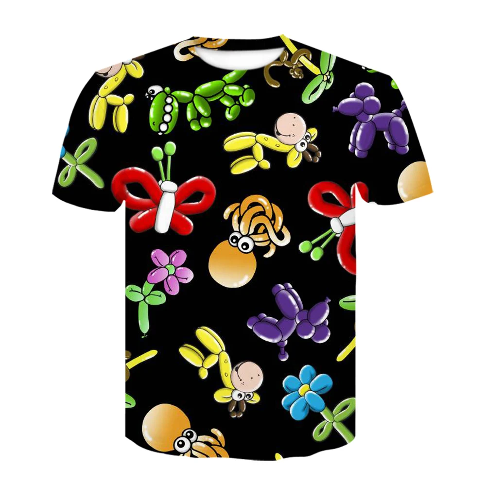Футболка мужская с цветным рисунком осьминога цветы стрекоза 3D принт модная
