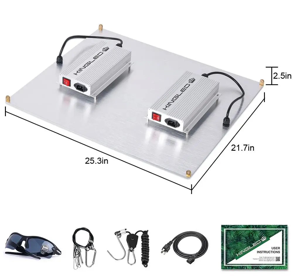King Plus LED Grow Light Full Spectrum Quantum board 1000W/2000W/3000W/4000W Samsung LM301B UL Listed Driver for Indoor Plants on - Кинг Плюс Светодиодный фитолампа Полный спектр Квантовая плата 1000Вт/2000Вт/3000Вт/4000Вт Самсунг ЛМ301Б Список UL для ком