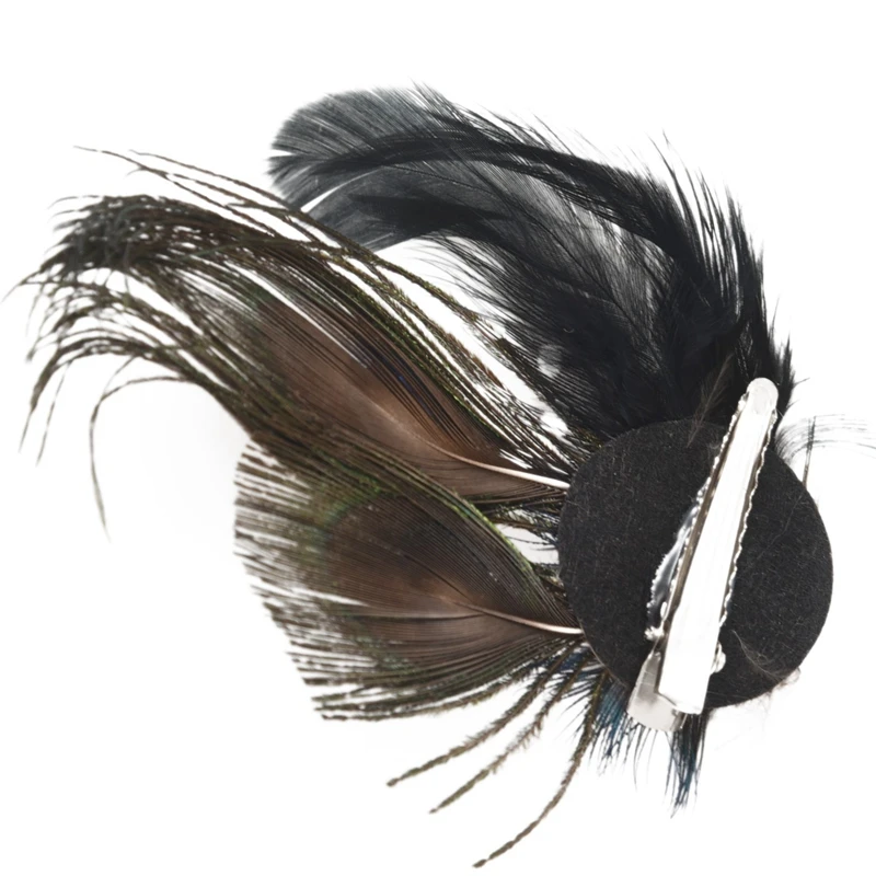 

Cute Peacock Feather Hair Clip