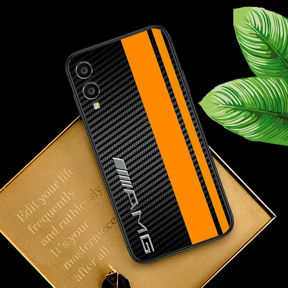 

Luxury AMG Car Phone Case For Huawei Honor 6A 7A 7C 8 8A 8X 9 9X 10 10i 20 Lite Pro Play black Back Silicone Bumper Painting