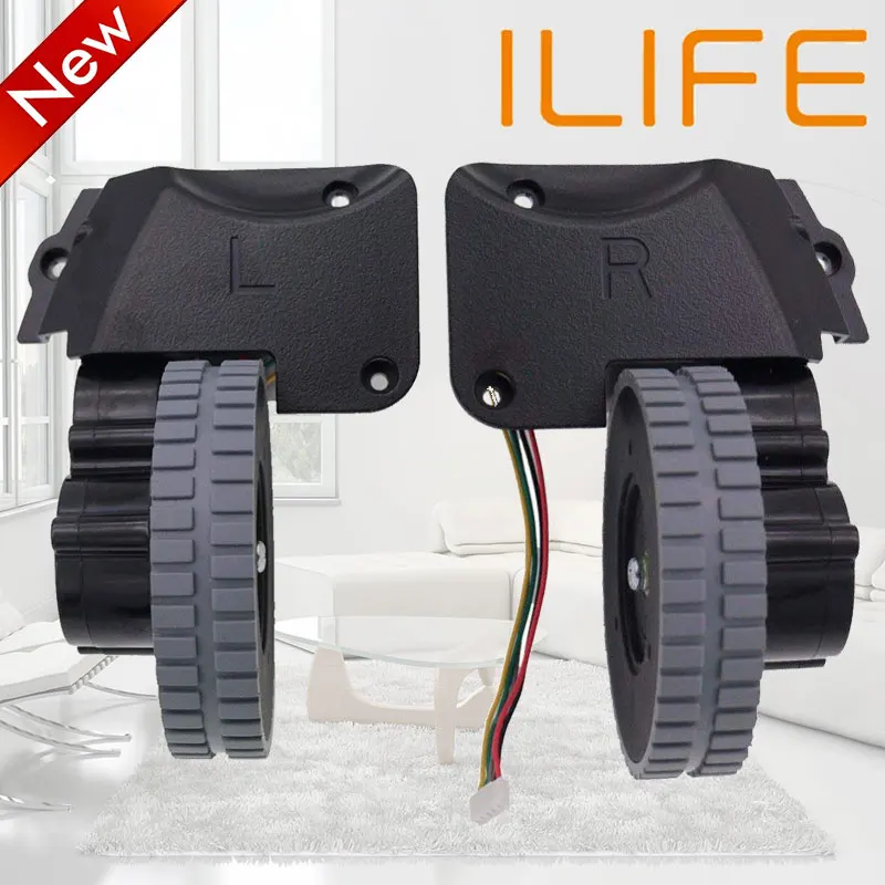 Колеса запчасти для робота пылесоса аксессуары ilife A4 A4s A40 A8 T4 X430 X432 X431 робот