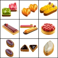 meibum silicone cake molds suit egg tart ring decorating tools chocolate mousse dessert moulds pastry tray bakeware baking