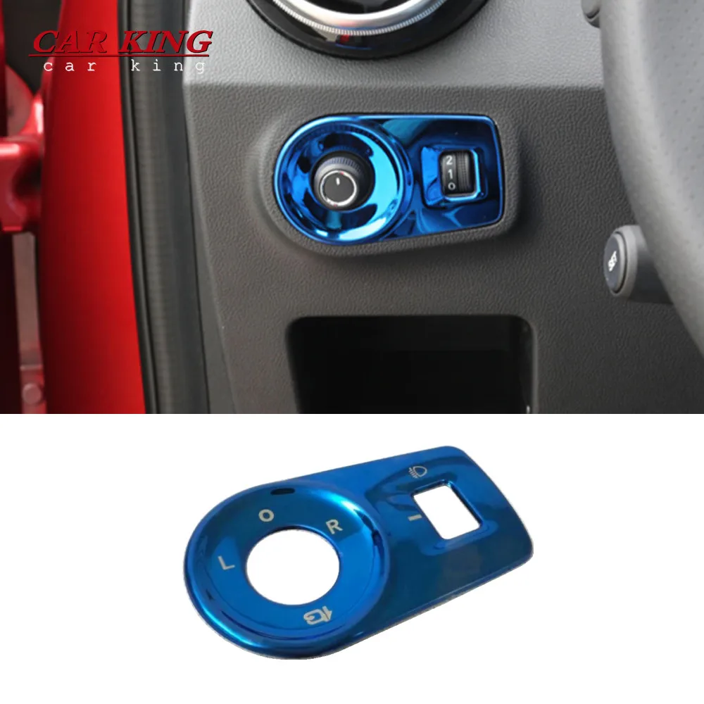

For MG ZS 2017 2018 2019 2020 Stainless steel Car Interior Left Side Control Rearview Mirror Adjustment Button Cover Trim 1pcs