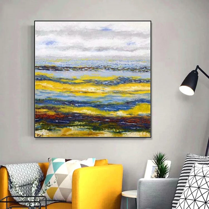 Абстрактные золотые плакаты картина маслом печатные на холсте настенные картины