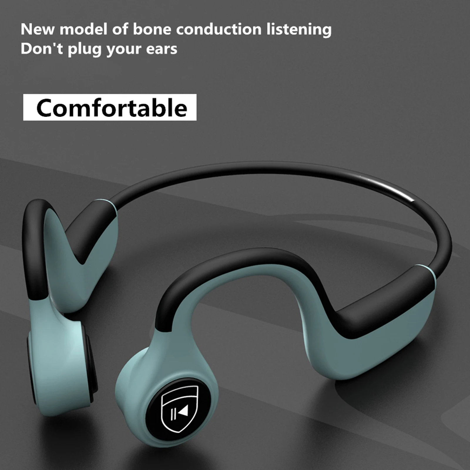 

Bluetooth Headphones Bone Conduction Bluetooth 5.0 Chip Headset Waterproof Sweatproof IP55