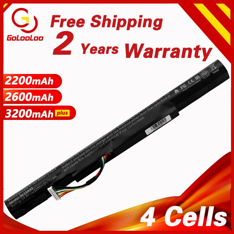 Golooloo AL15A32 (4ICR17/65) KT.00403.025 KT.004B3.025 ноутбук Батарея для Acer Aspire E5 422 422G 472 472G ES1