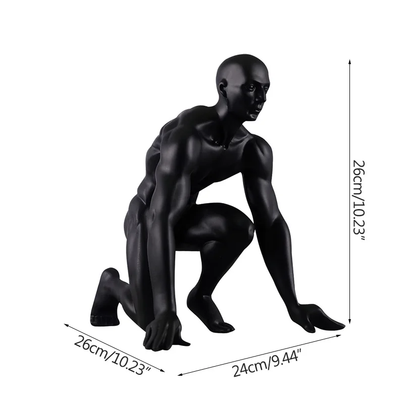 

Brave Runner Sculpture Home Decoration Figurines Abstract Desk Decor Crafts Student Inspire Gifts Office Showcase Decor Props