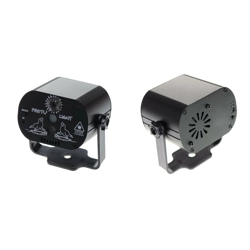 Миниатюрный RGB диско-светильник светодиодный лазерный сценический прожектор