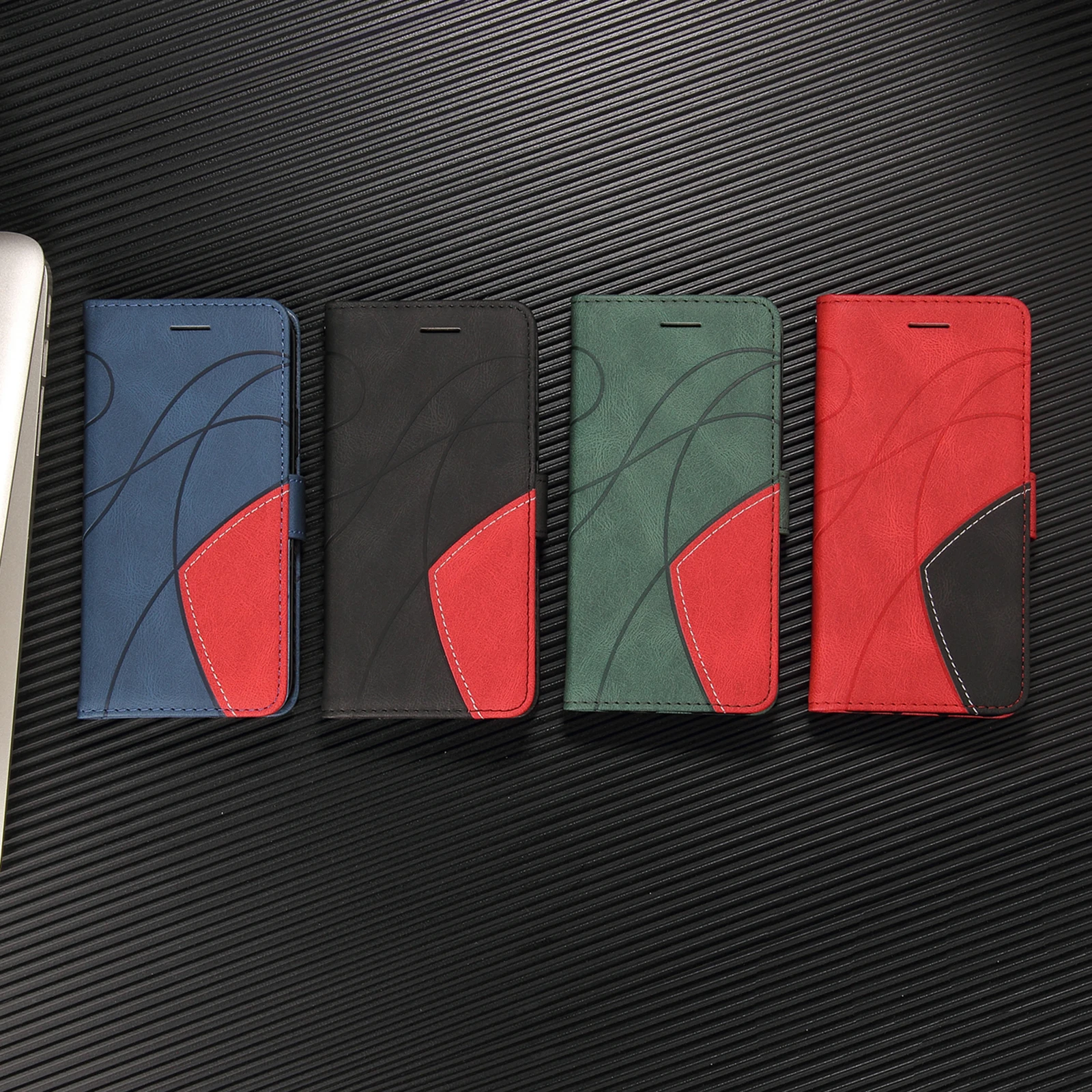

Wallet Cards Stand Phone Cover For Nokia 5.3 3.4 5.4 2.4 G20 G10 X20 X10 C10 C20 Wallet Flip Cover Magnet Colorblock Phone Bag