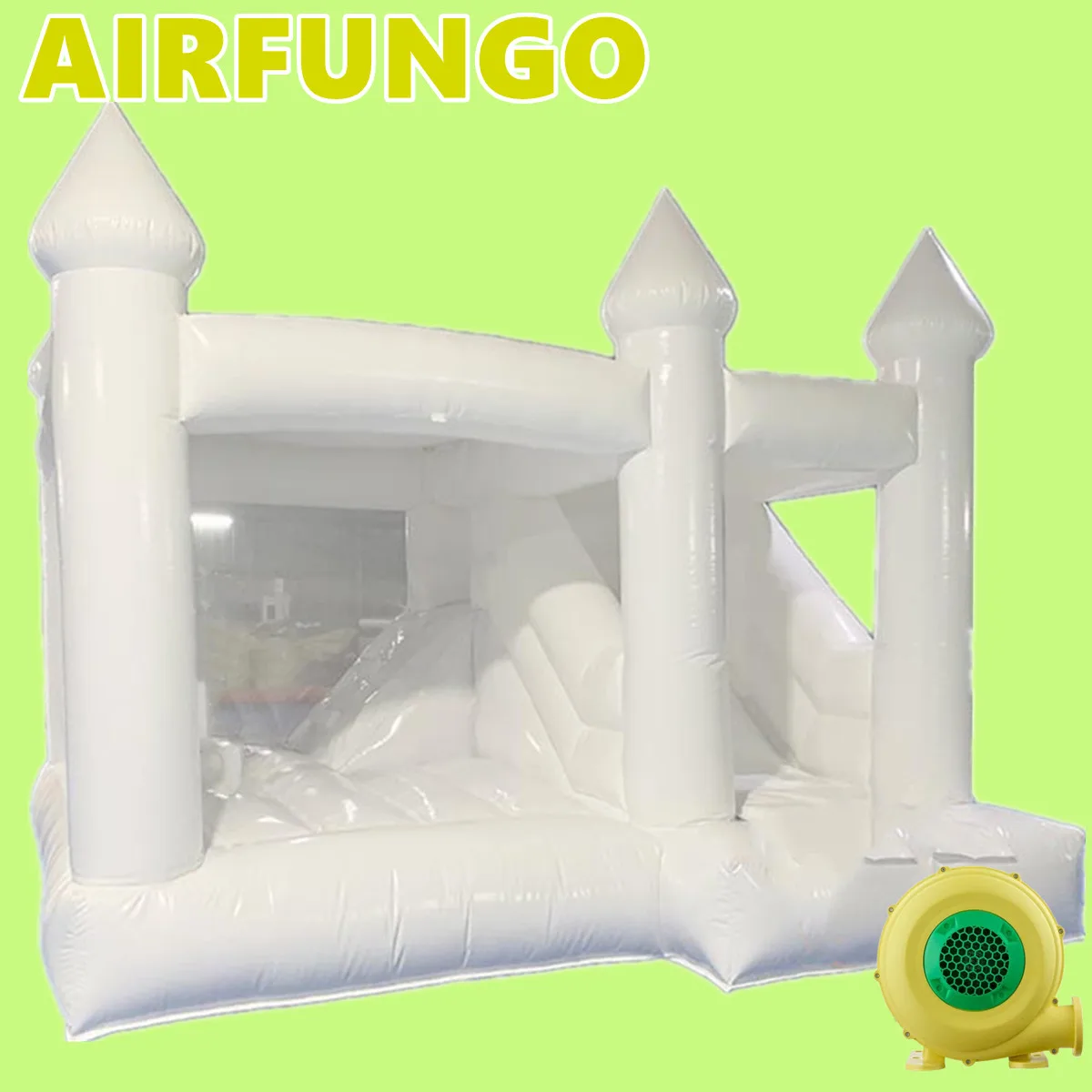 

Hot Sale Bounce House For Wedding Inflatable White Bounce Houses Wedding Bouncy Castle Air Bouncer Combo For Kids Adults Party