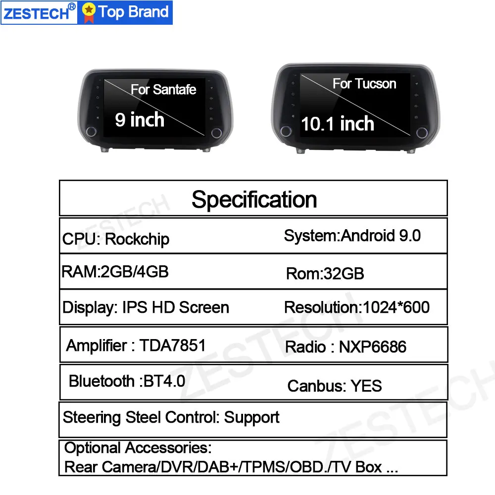 Мультимедийный автомобильный dvd-плеер для hyundai Santa Fe /hyundai Tucson Автомагнитола 1 din Android головное устройство Android автомобильный gps DVD