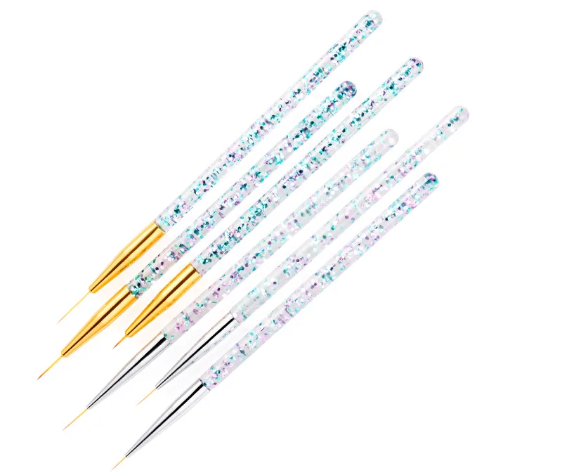 3 шт. 7/9/11/15 мм кисть для подводки дизайна ногтей с цветочными линиями рисования в