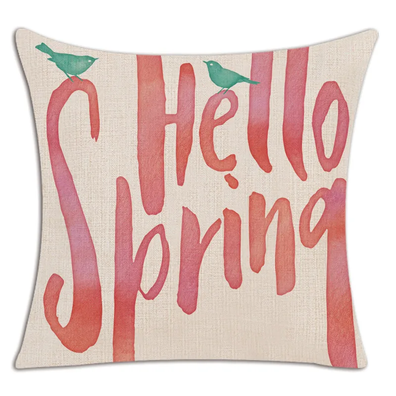 Здравствуйте Весна чехол для подушки Чехол Nordic наволочка декоративные дом