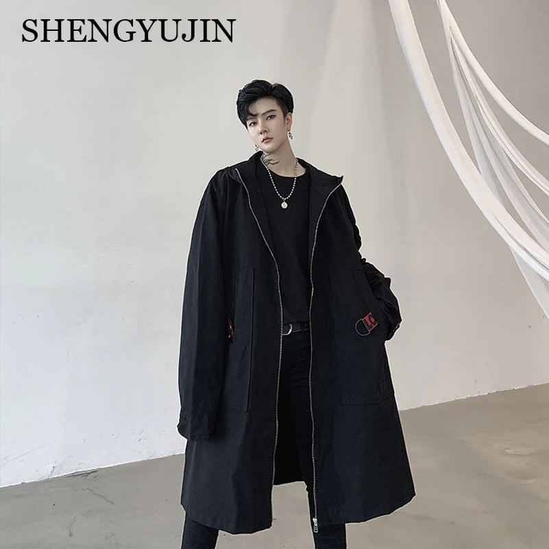 SHENGYUJIN осень темно ins личность лента украшения мужская длинная негабаритная