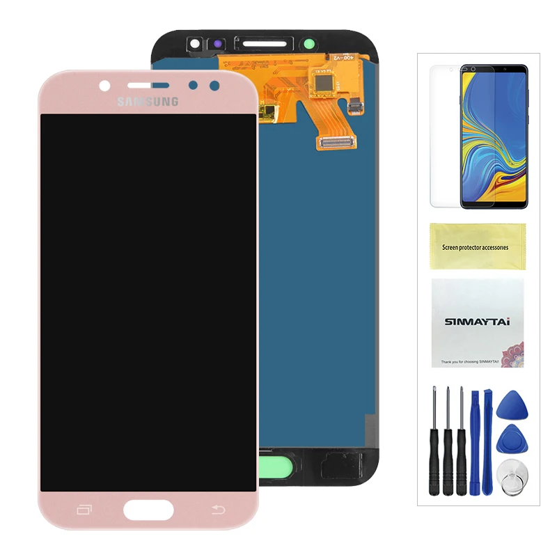 Adjustable Pink Регулируемый ЖК-Дисплей Galaxy J530 для samsung J5, сенсорный экран, дигитайзер J5 Pro J530 J530F, ЖК-дисплей 5,2 дюйма - Цвет: Adjustable Pink