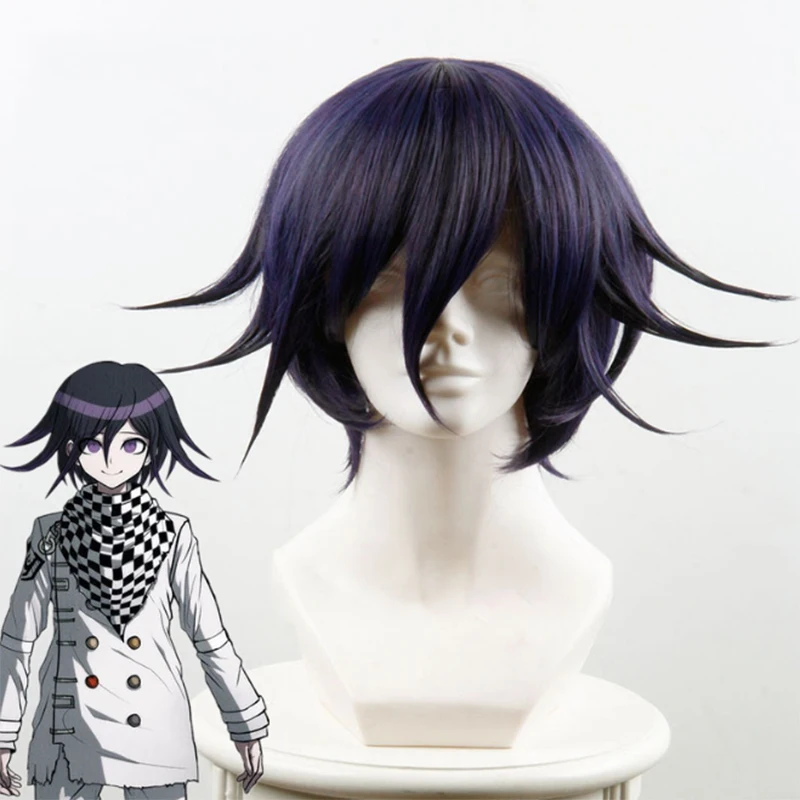 

Game Danganronpa V3 Killing Harmony Cosplay Wigs Kokichi Ouma Cosplay Wigs Heat Resistant Synthetic Wig Halloween Party