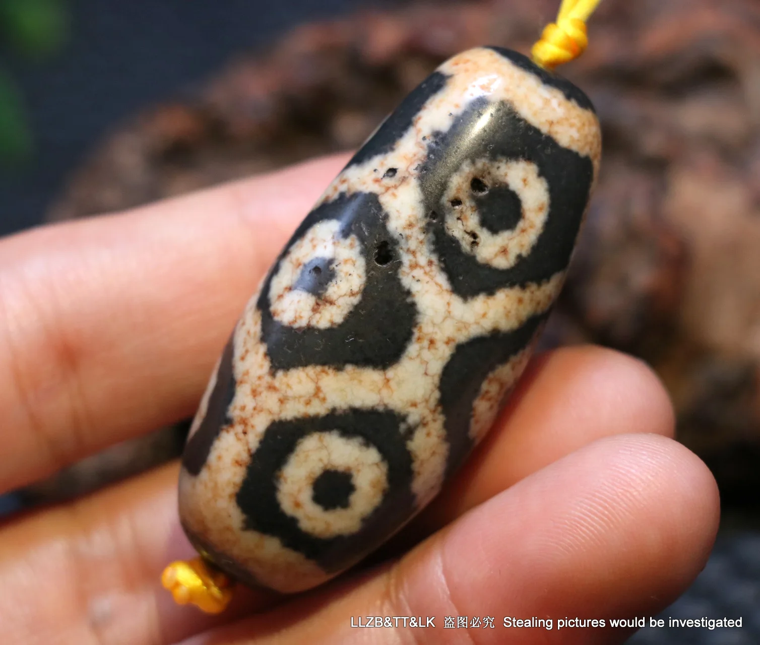 Мощный тибетский старый агат 9 глаз долговечность безымянный ш бусины дзи амулет