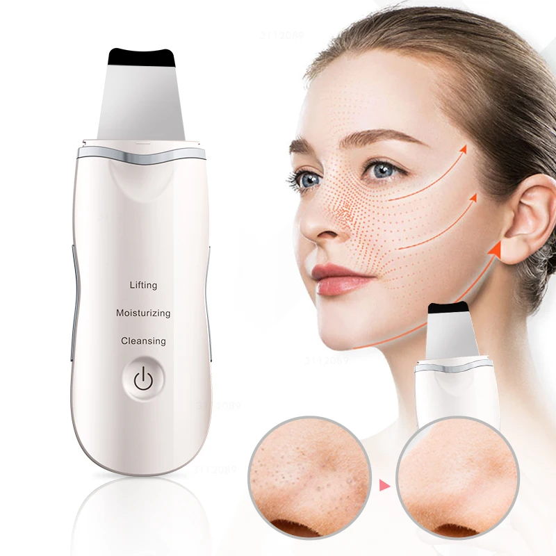 Скребок для глубокой очистки кожи лица с вибрацией удаление грязи черных точек